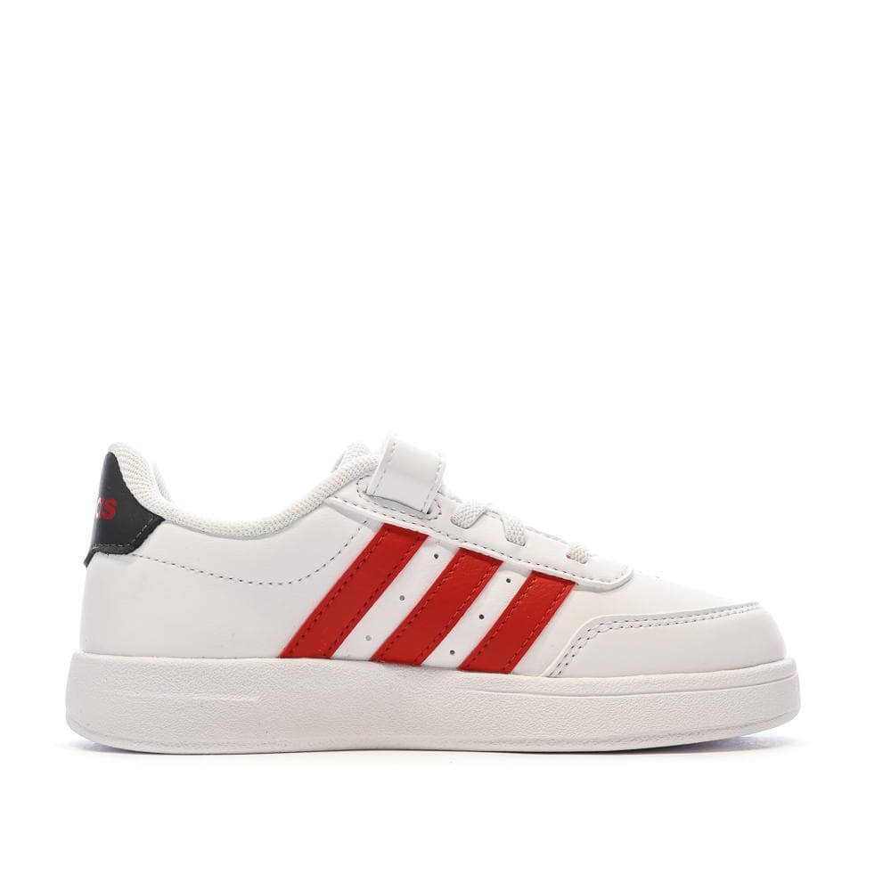 Baskets Blanc/Rouge Garçon Adidas Breaknet 2.0 2