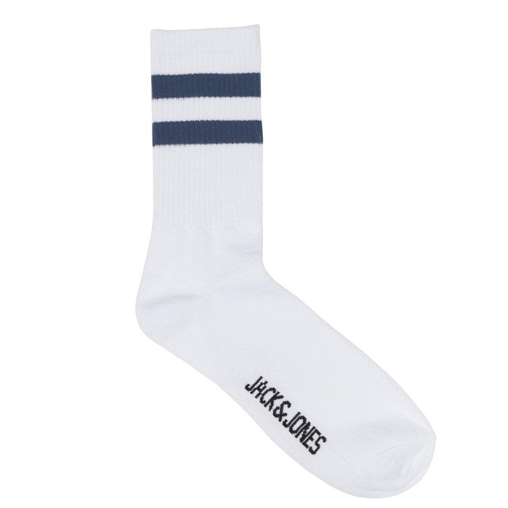 X3 Paires de Chaussettes Hautes Blanches Homme Jack & Jones Tennis 2