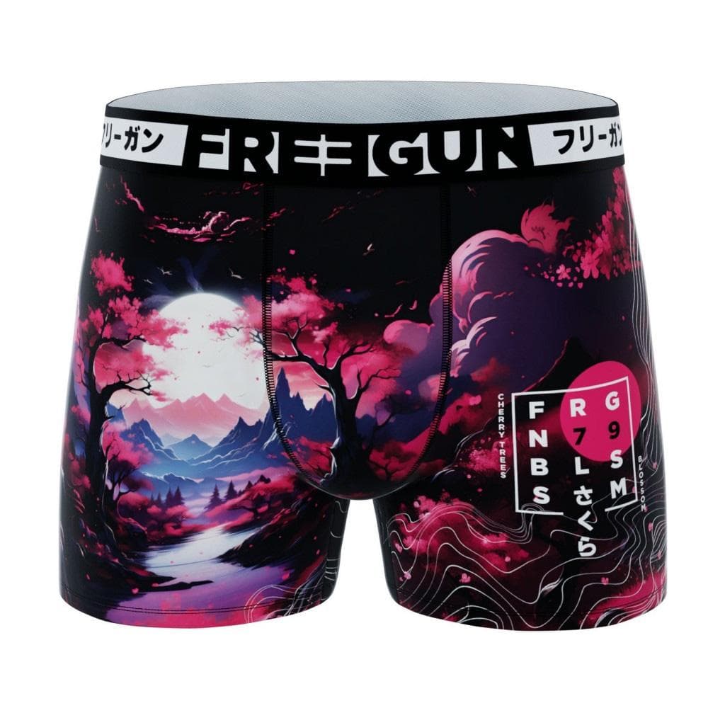 Boxer Noir/Rose Garçon Freegun Cerisier 1