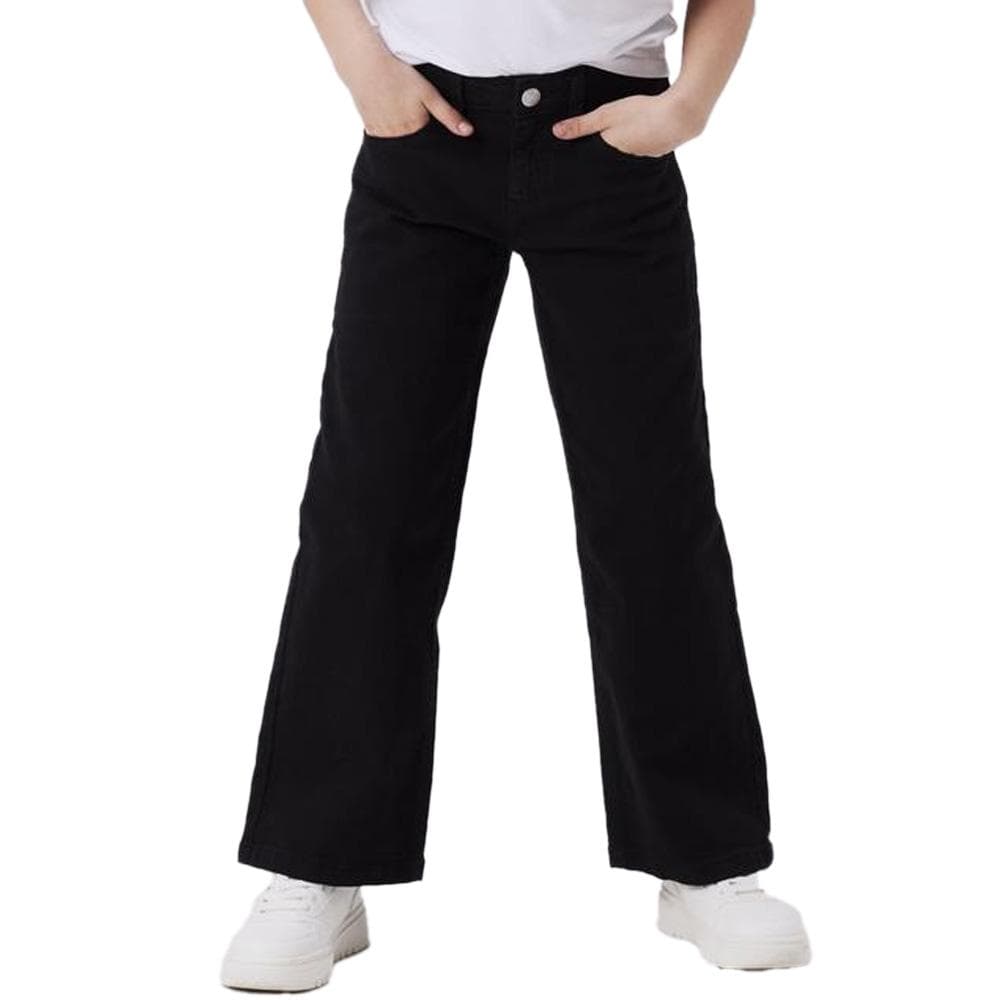 Pantalon Noir Fille Name it Frose Wide 1