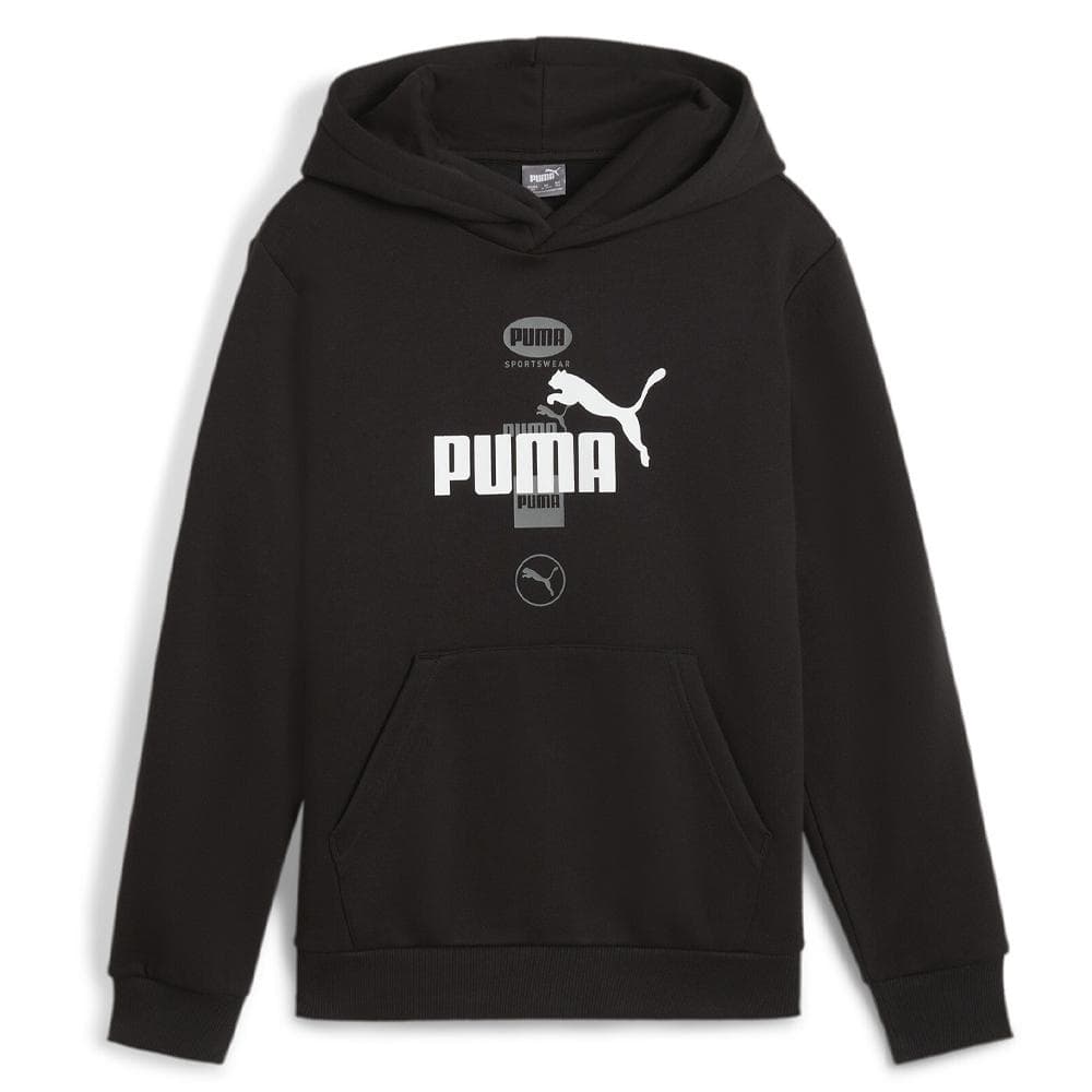 Sweat Noire Garçon Puma Power Graphic 1
