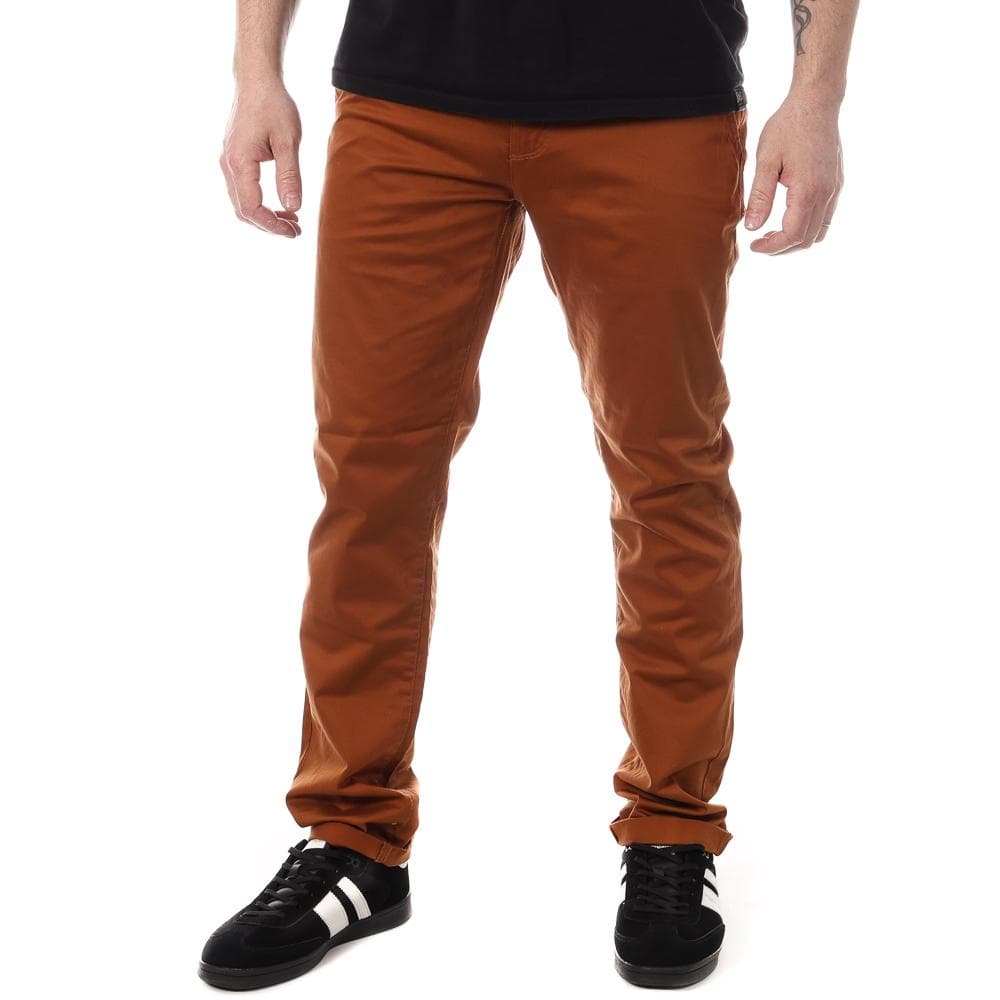 Chino Marron Foncé Homme Paname Brothers Costa 1