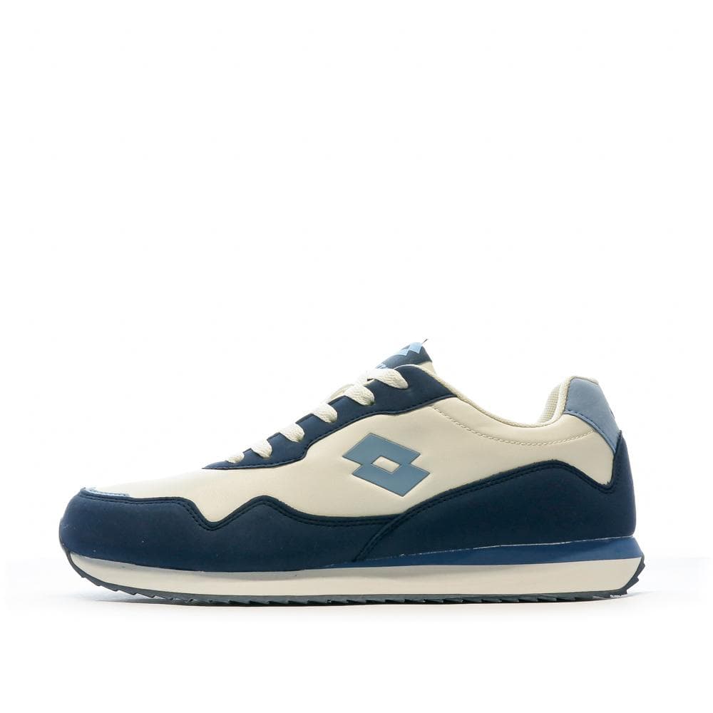Baskets Écru/Bleu Homme Lotto Twenty 2 1