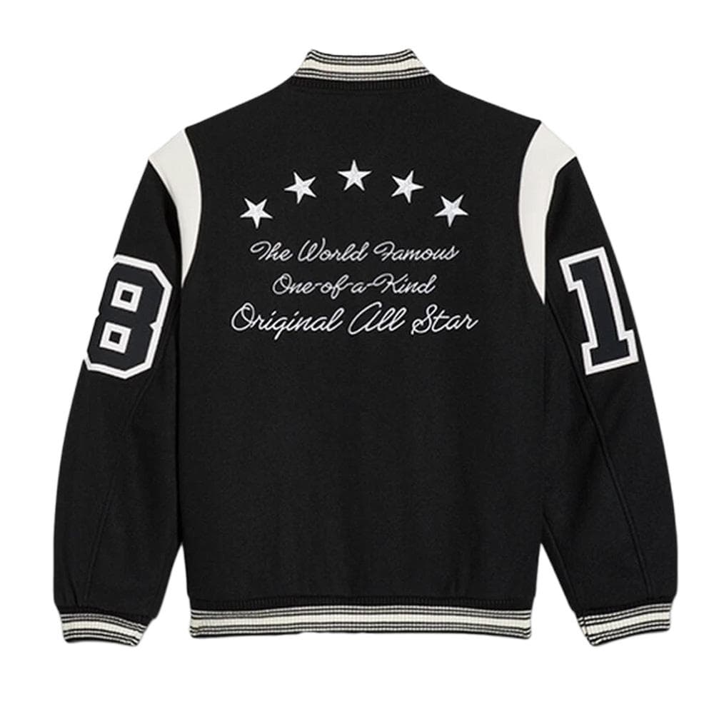 Veste Bomber Noir Homme Converse Luxe Varsity 2