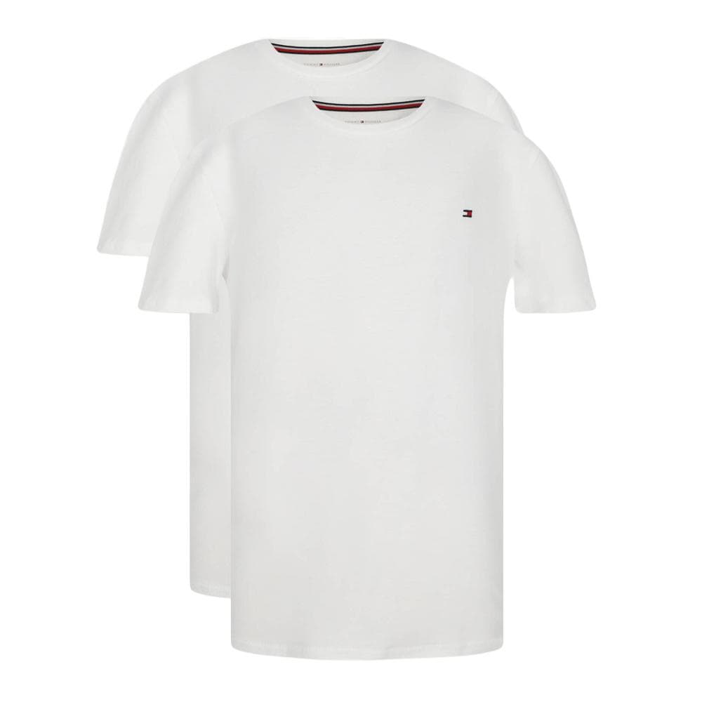 x2 T-Shirts Blanc Homme Tommy Hilfiger UK0UK00073 1