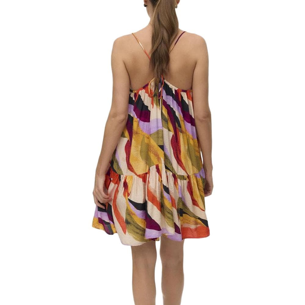 Robe Coloré Jaune/Écru Femme Vero Moda Tilly Singlet 2