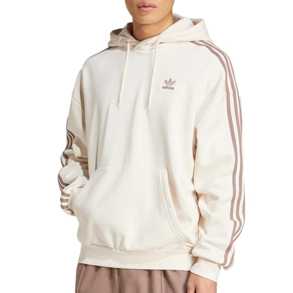 Sweat à Capuche Écru/Marron Homme Adidas Baggy Hoodie 1