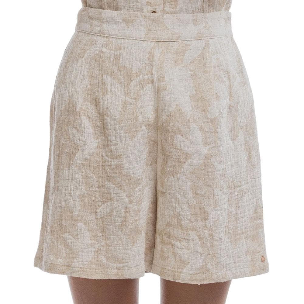 Short Beige Femme Teddy Smith Floralio 1