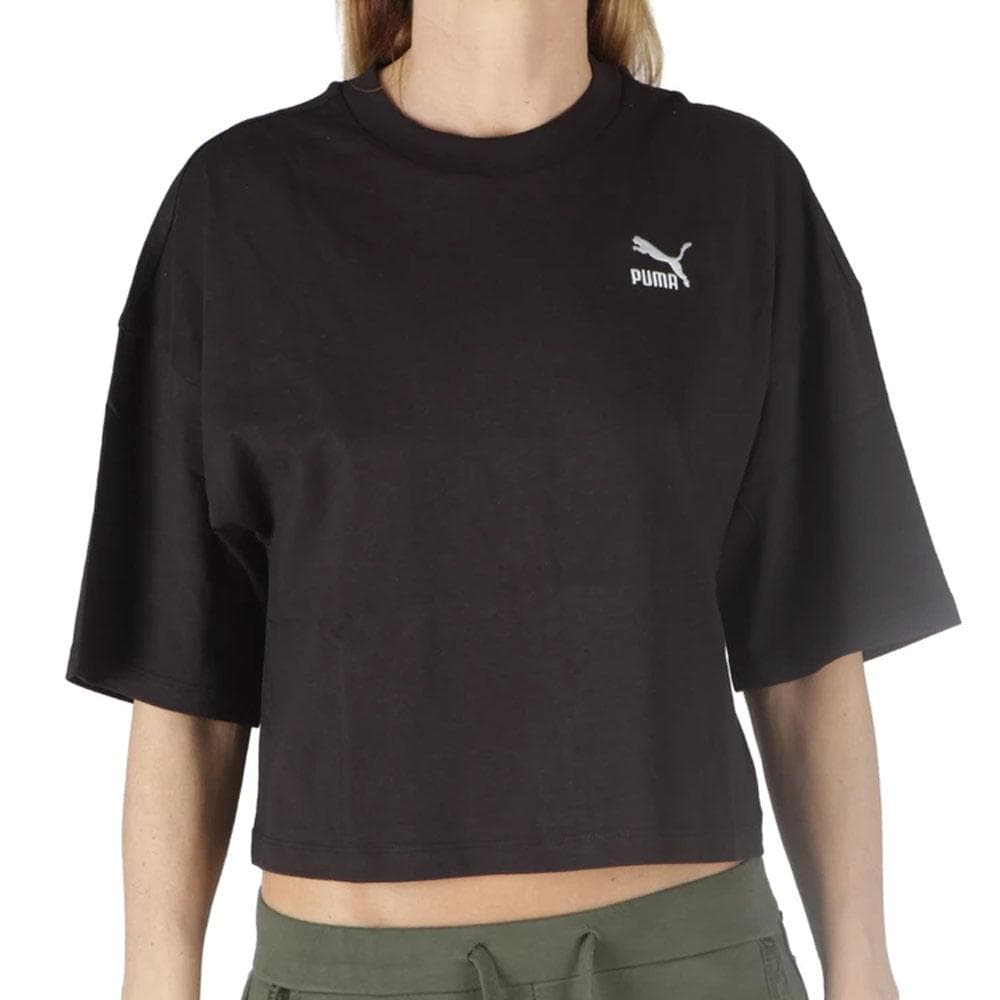 T-Shirt Noir Crop Femme Puma Better Classics 1