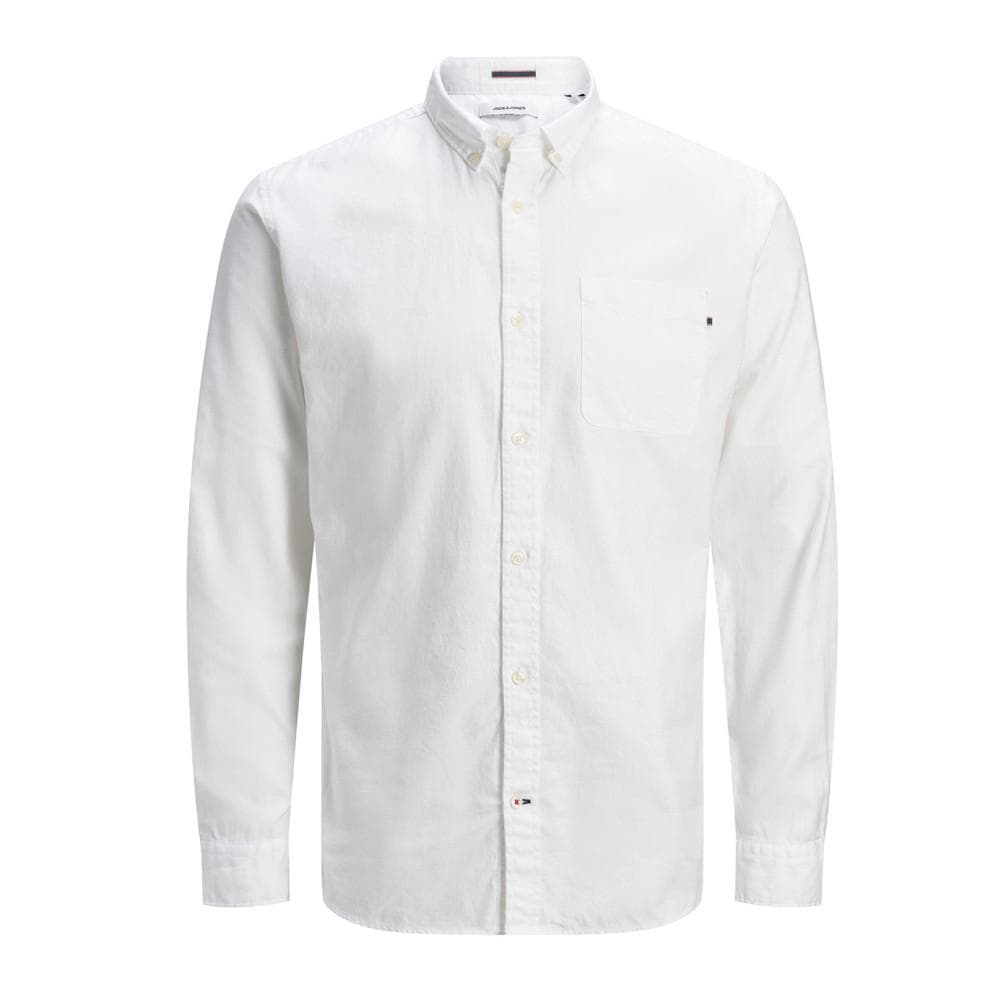 Chemise Manches longues Blanche Homme Jack & Jones Oxford 1