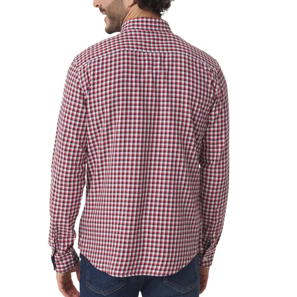Chemise Blanche/Rouge Homme TBS Baltique 2