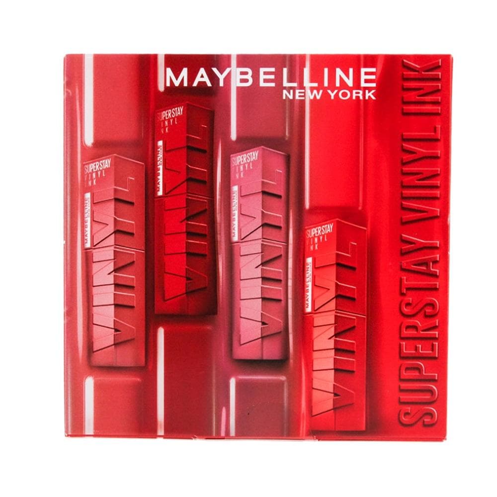 Coffret 4 Encres à lèvres Gemey Maybelline Longue Tenue 1
