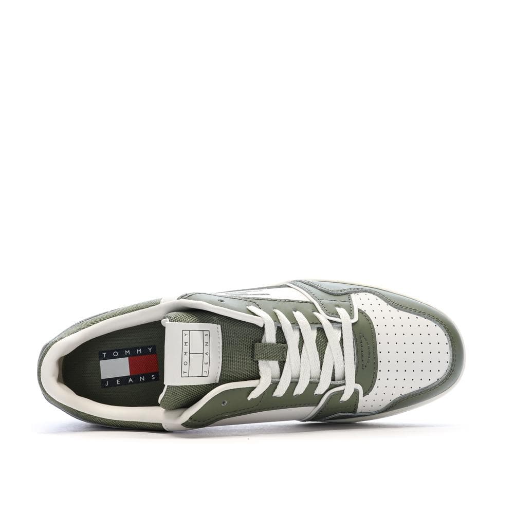 Baskets Blanc/Vert Homme Tommy Hilfiger Cupsole 4