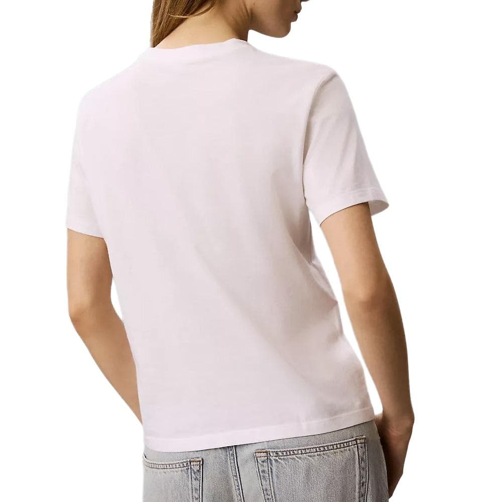 T-Shirt Blanc/Noir Femme Calvin Klein Jeans Classic 2