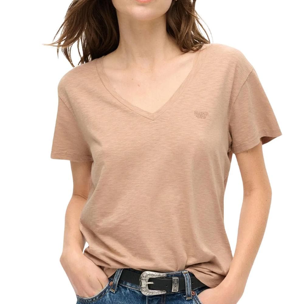 T-shirt Beige Femme Superdry Studios 1