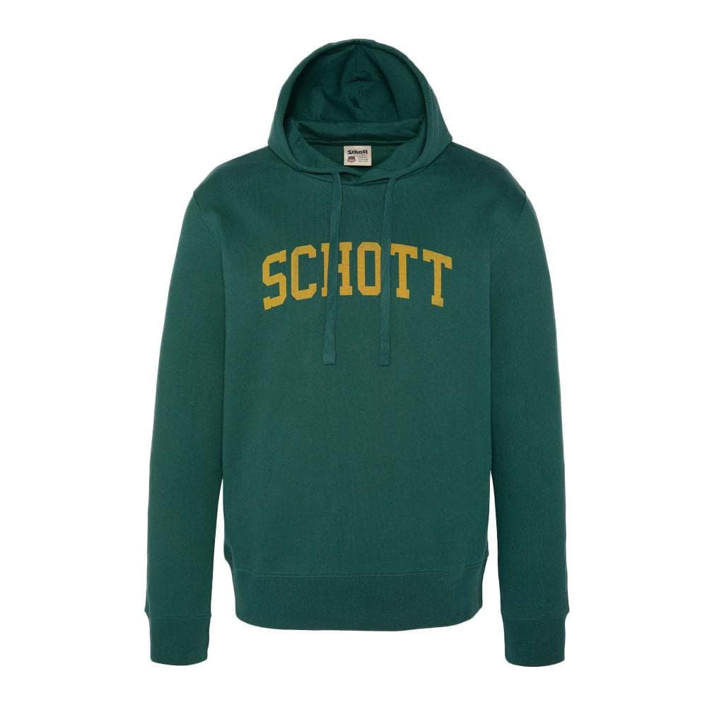 Sweat à capuche Vert Homme Schott Logo 1