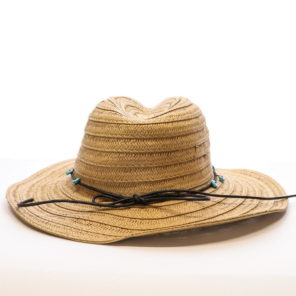 Chapeau de soleil en paille à large bord Via Lorenzo Fedora 3