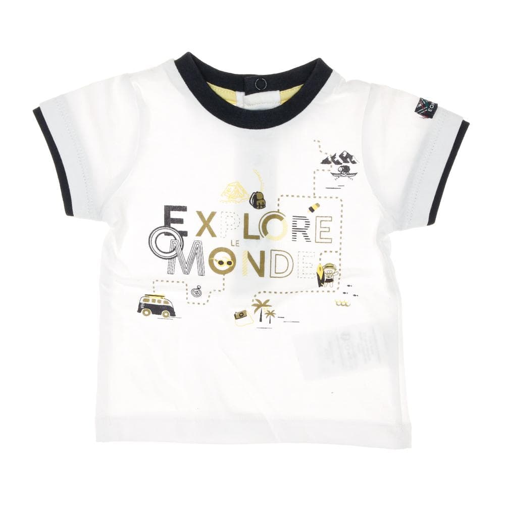 T-shirt Blanc Garçon EOM Zafio 1