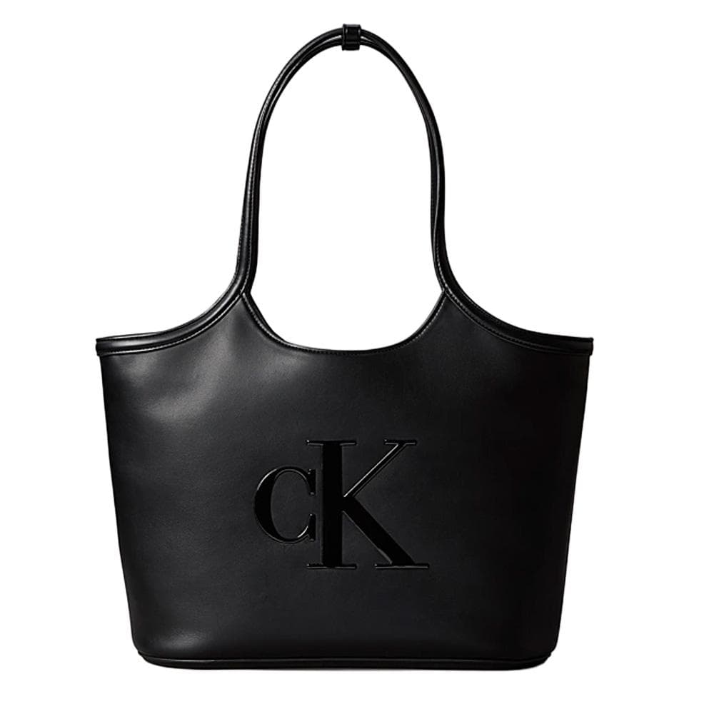 Sac à Main Noir Femme Calvin Klein Jeans Bold Ck Shopper 1