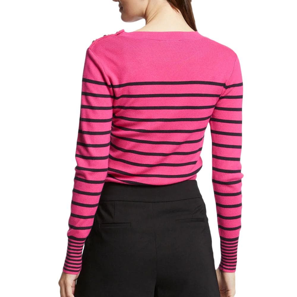 Pull Noir/Rose Femme Morgan Jauge 2