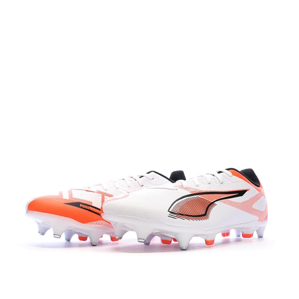 Chaussures de football Blanc/Orange Homme Puma Ultra 5 Play Mxsg 6