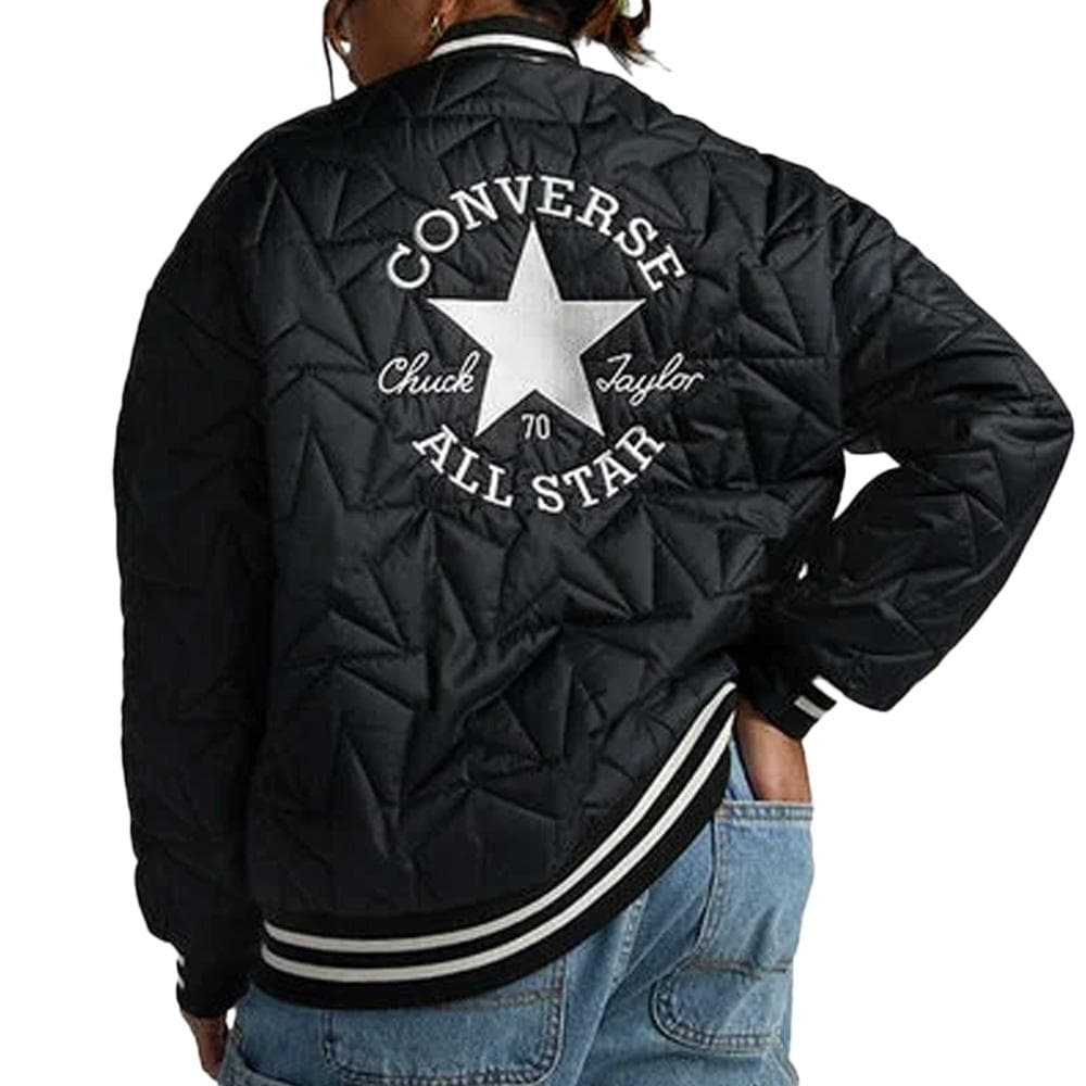 Blouson Noir Femme Converse Padded 2