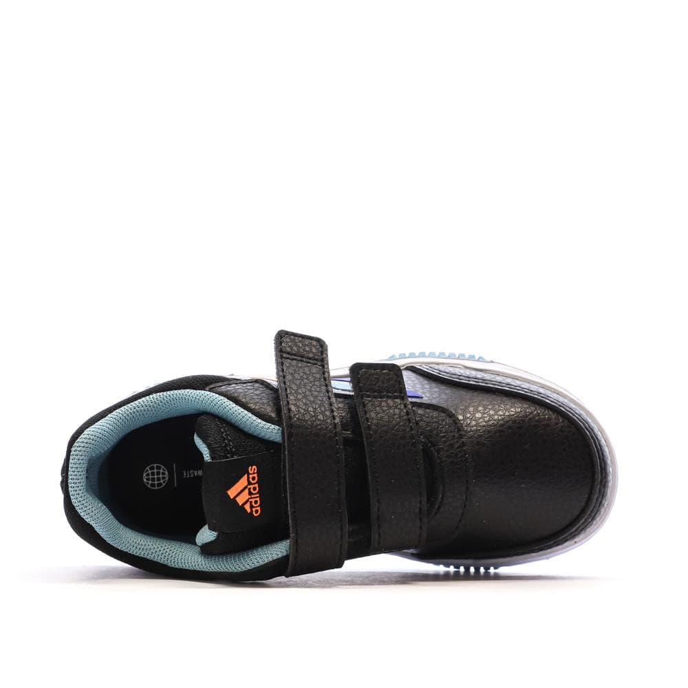 Baskets Noires/Bleu Garçon Adidas Tensaur 4