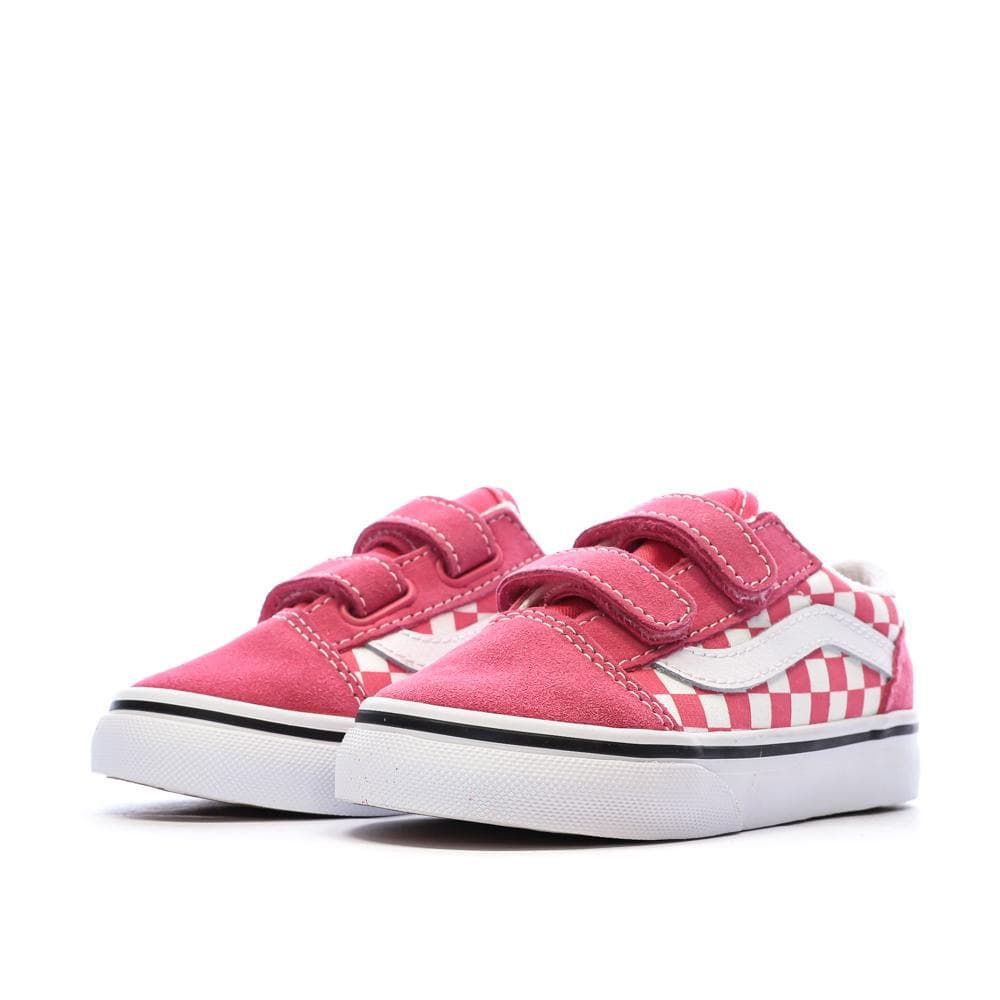 Baskets Rose Garçon Vans Old Skool V Check 6