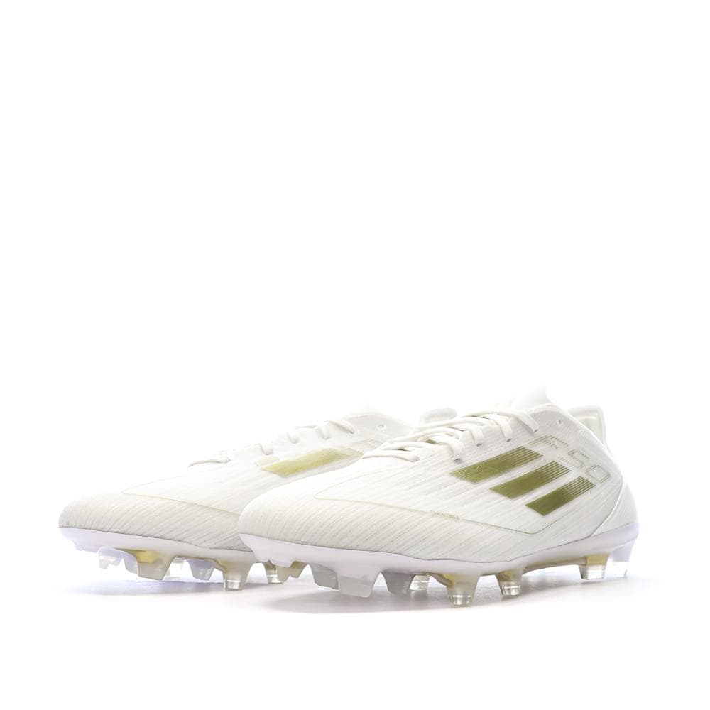 Chaussures de Foot Blanc/Doré Homme Adidas F50 PRO FG 6
