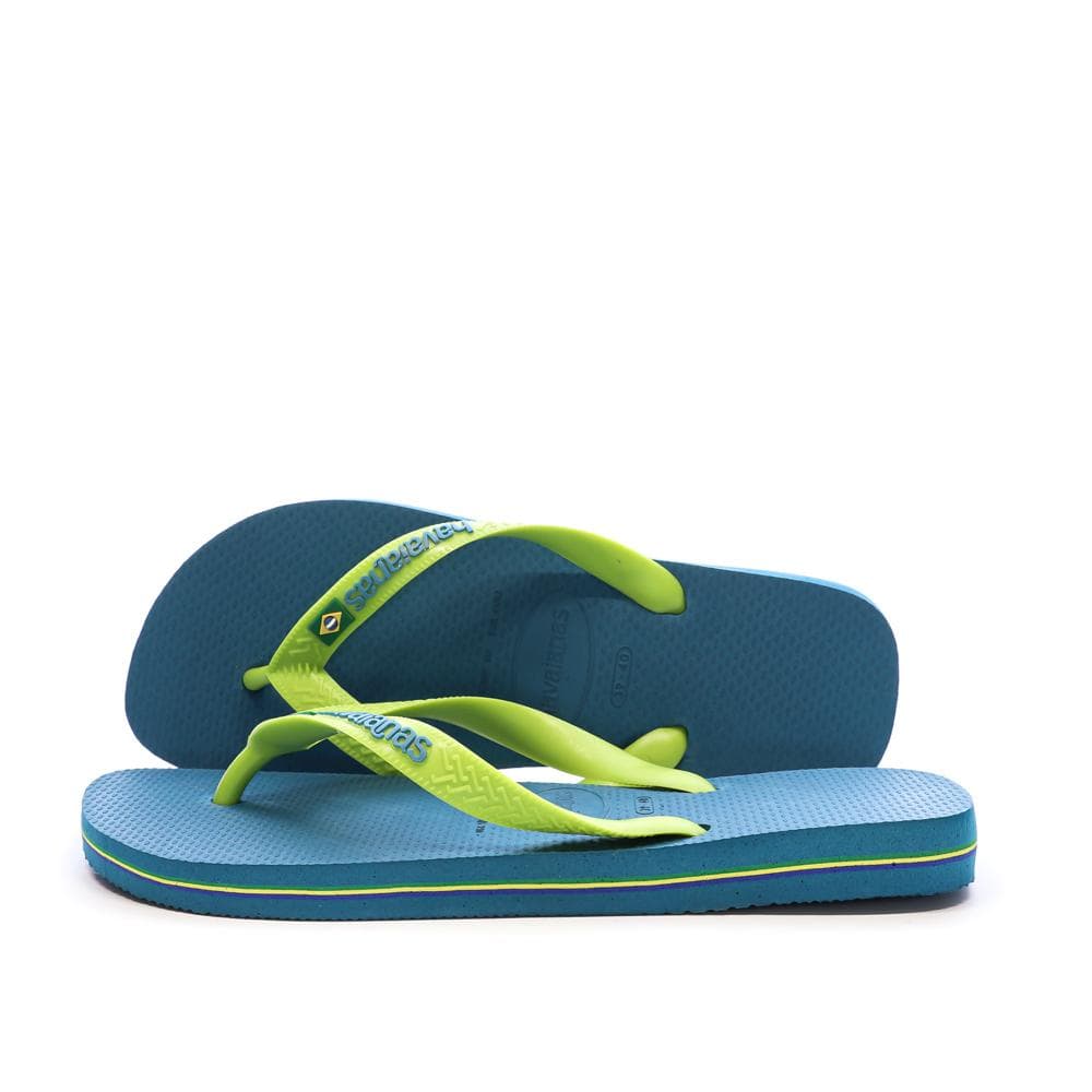 Tongs Bleu/Vert Femme Havaianas Slim 1740 1