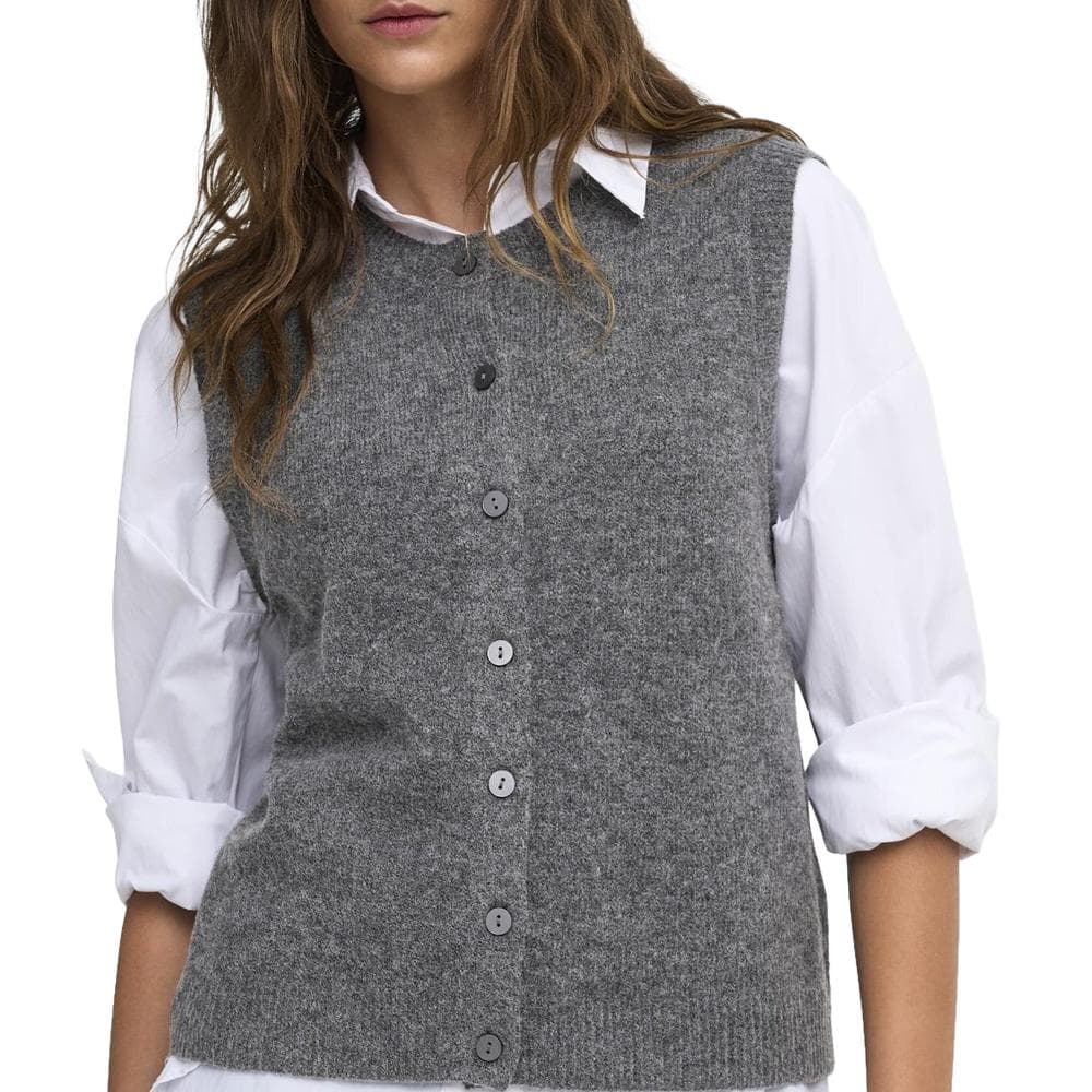 Gilet Gris Clair Femme Only Livia 1