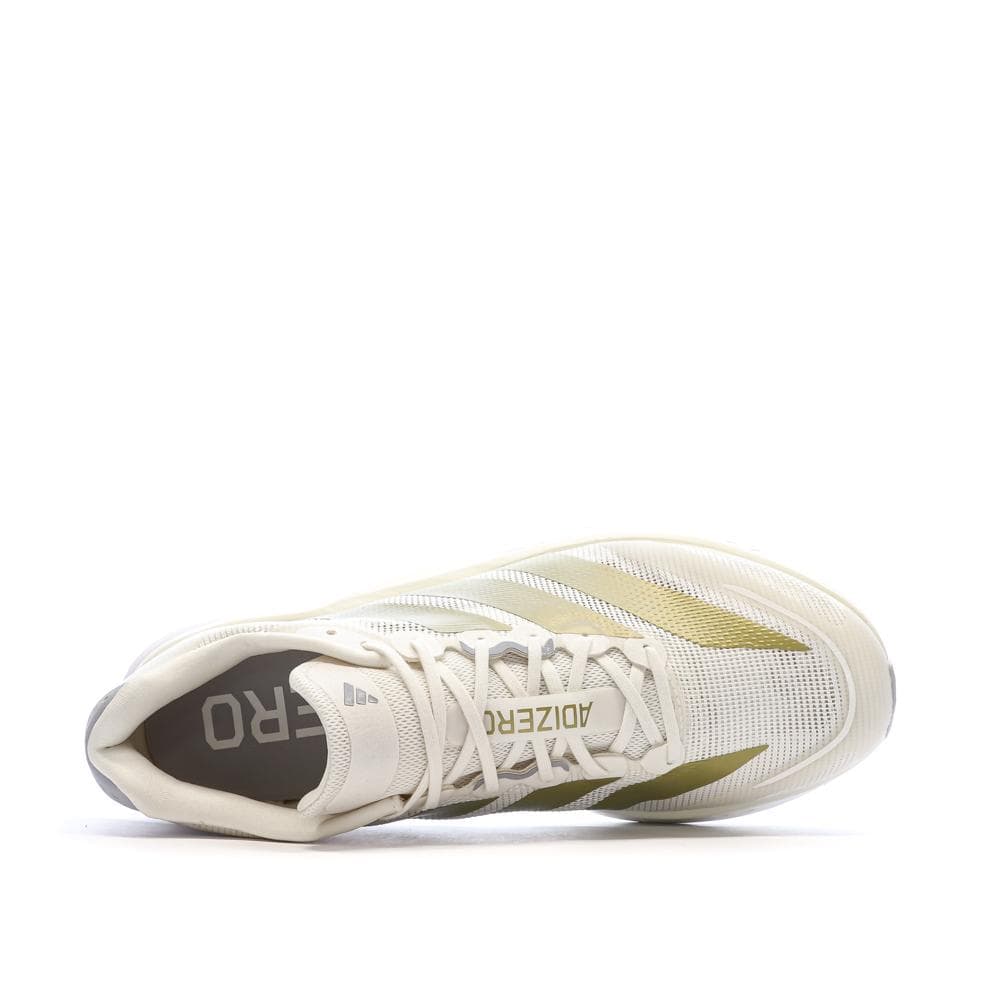 Chaussures Running Blanc/Doré Adidas Adizero Boston 13 4