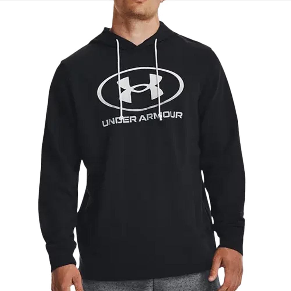 Sweat à Capuche Noir Homme Under Armour Rival Terry Graphic 1