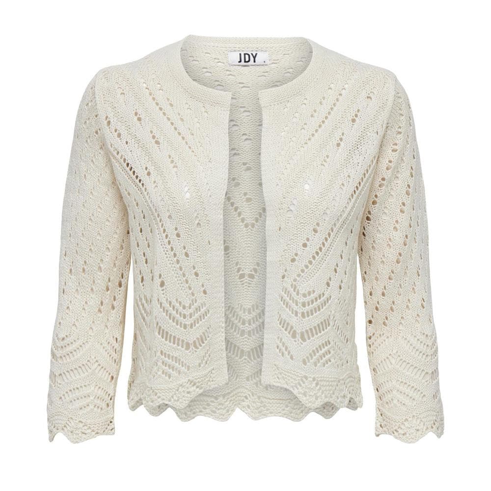 Cardigan Ecru FemmeJDY Sun 3/4 Cropped 2