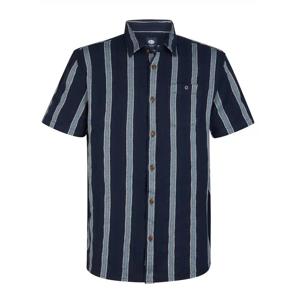 Chemise Marine/Blanc Homme Petrol Industries Sleeve 1