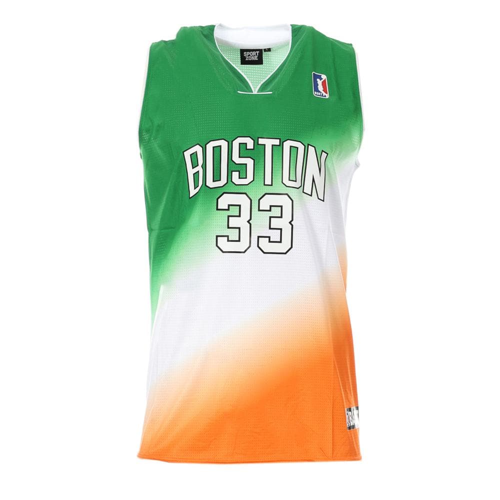 Maillot de basketball Vert/Orange Homme Sport Zone Boston 1