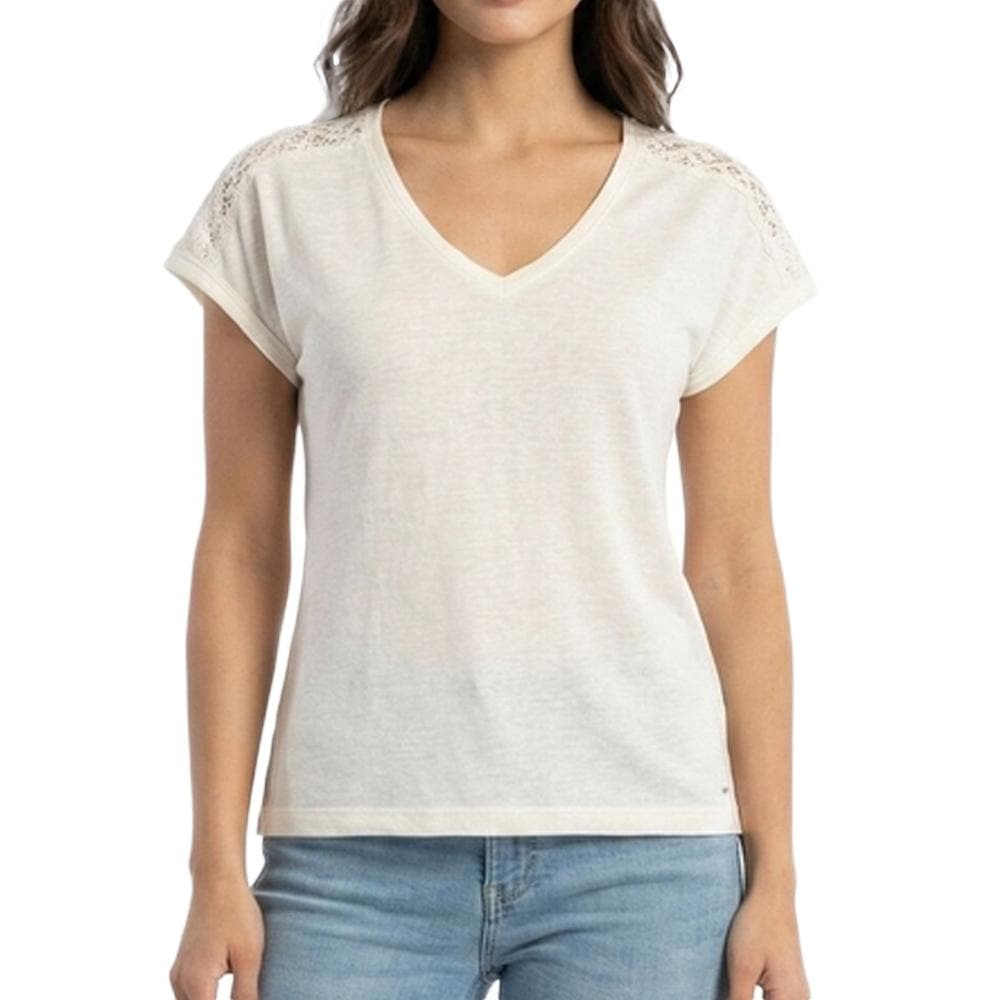 T-Shirt Blanc Femme Morgan Fantaisiess 1
