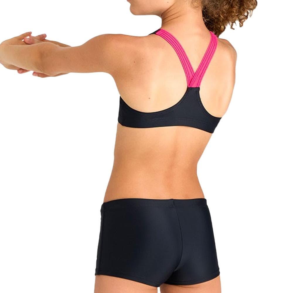 Maillot de bain 2 pièces Noir/Rose Fille Arena Energy Graphic 2