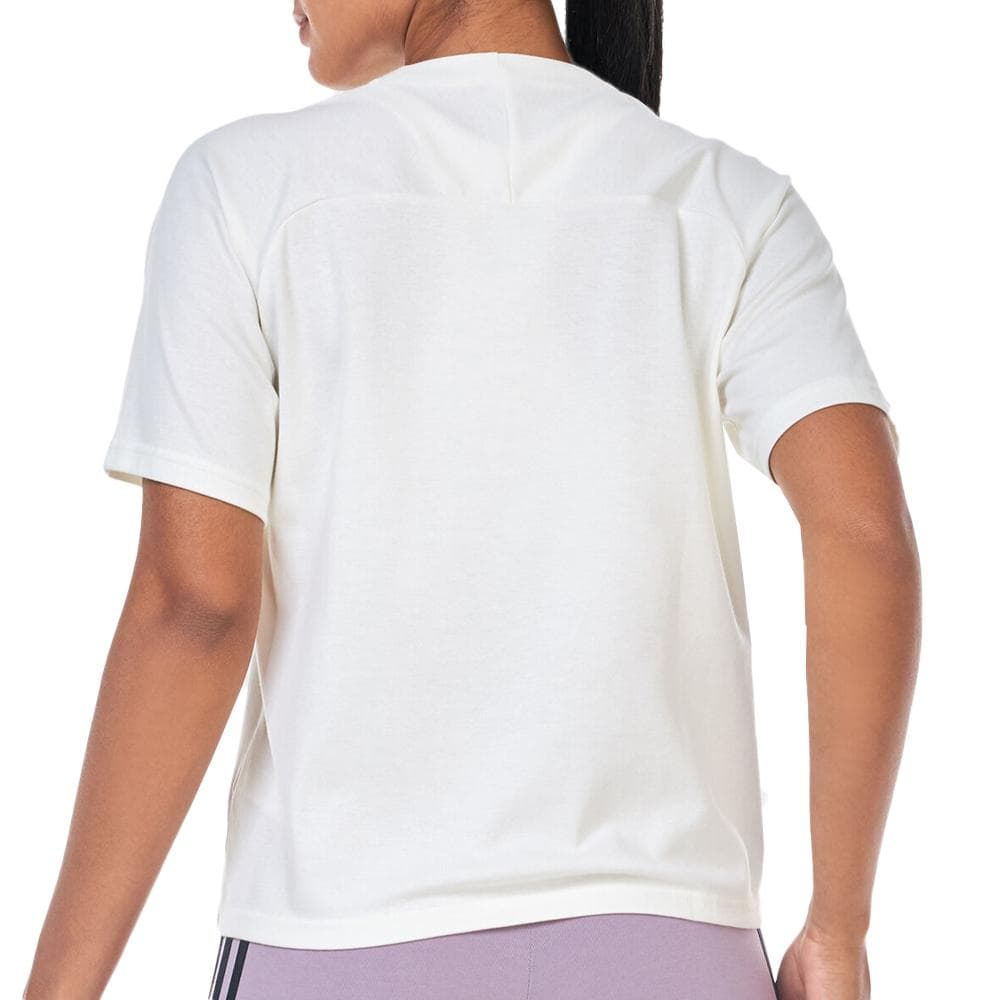T-shirt Blanc Femme Adidas IS3920 2