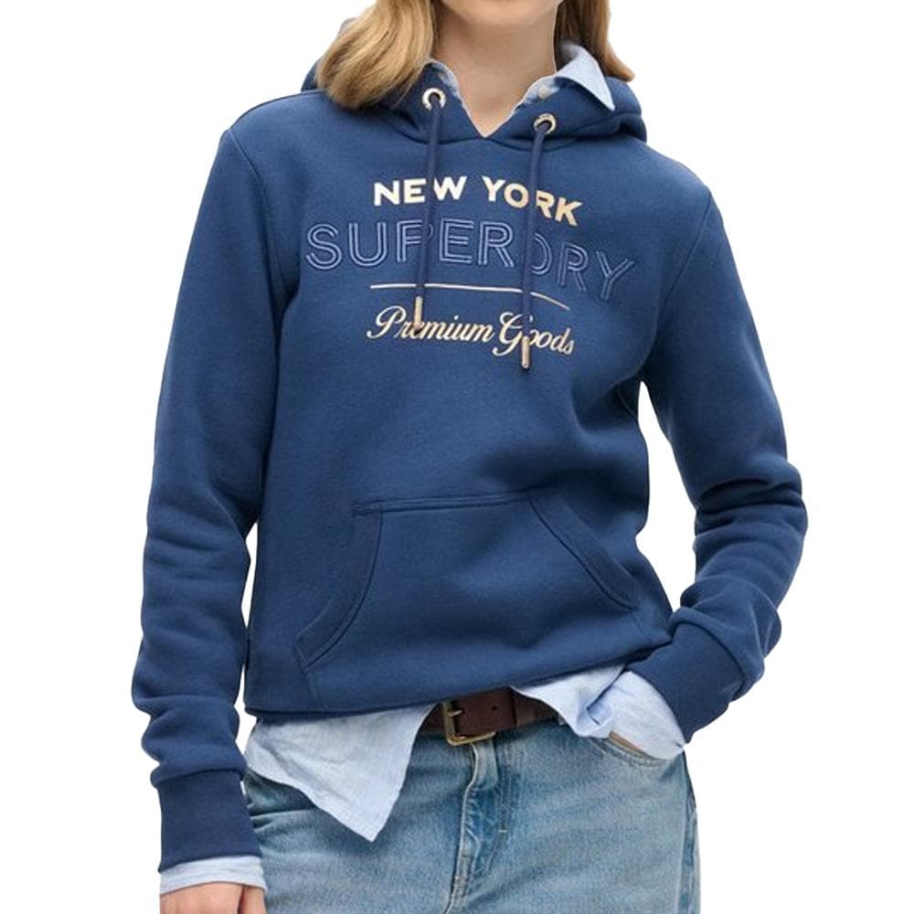 Sweat Bleu Femme Superdry Luxe 1