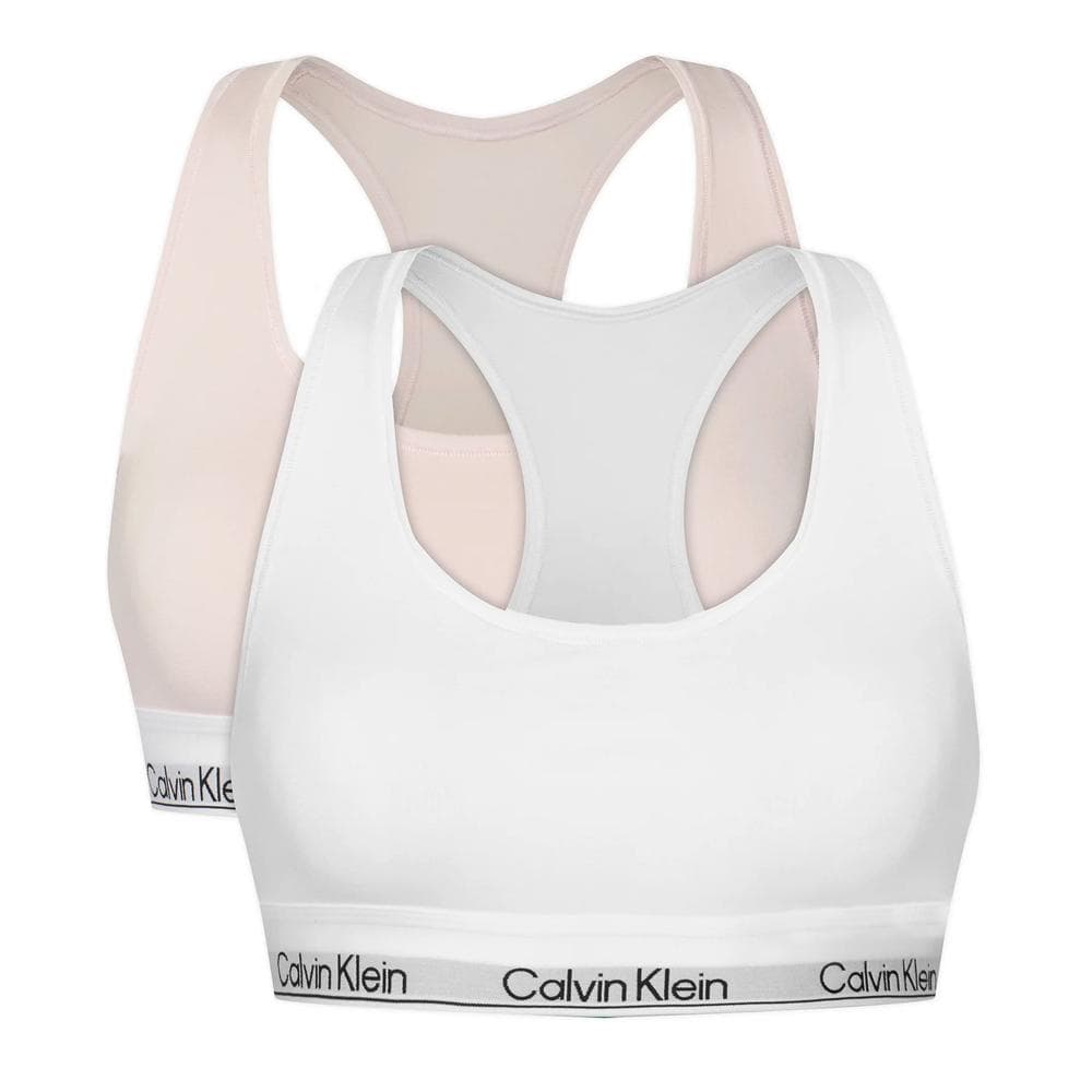 Lot de 2 Brassières Rose/Blanc Calvin Klein Bralette 1