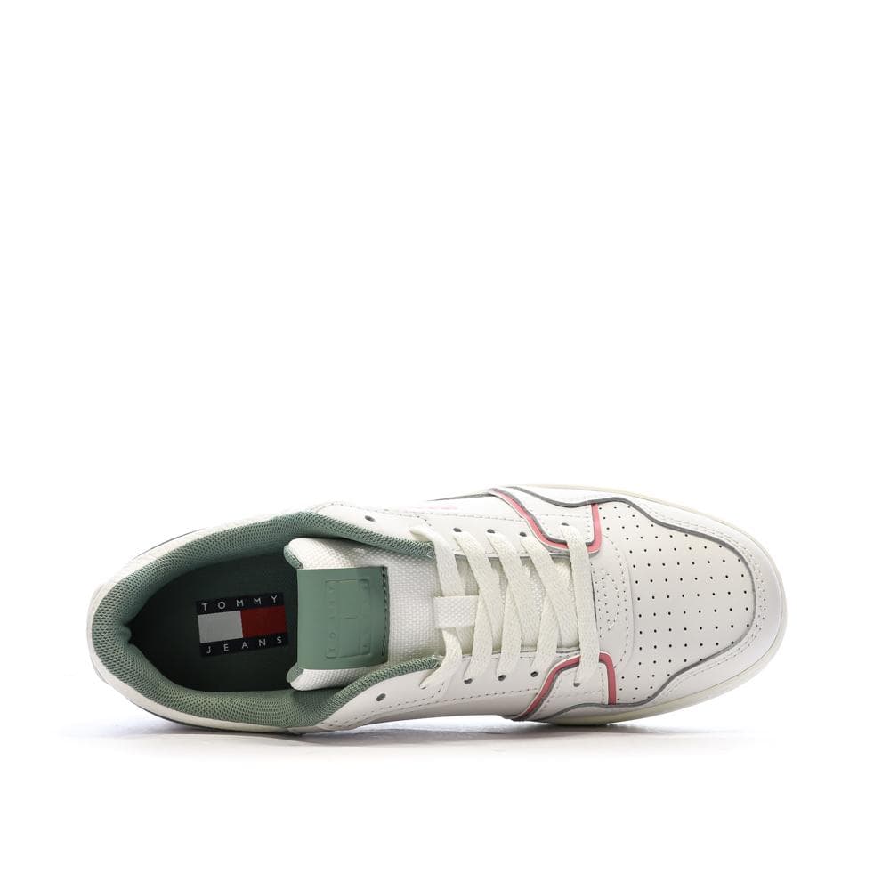 Baskets Blanches/Roses Femme Tommy Hilfiger Retro 4