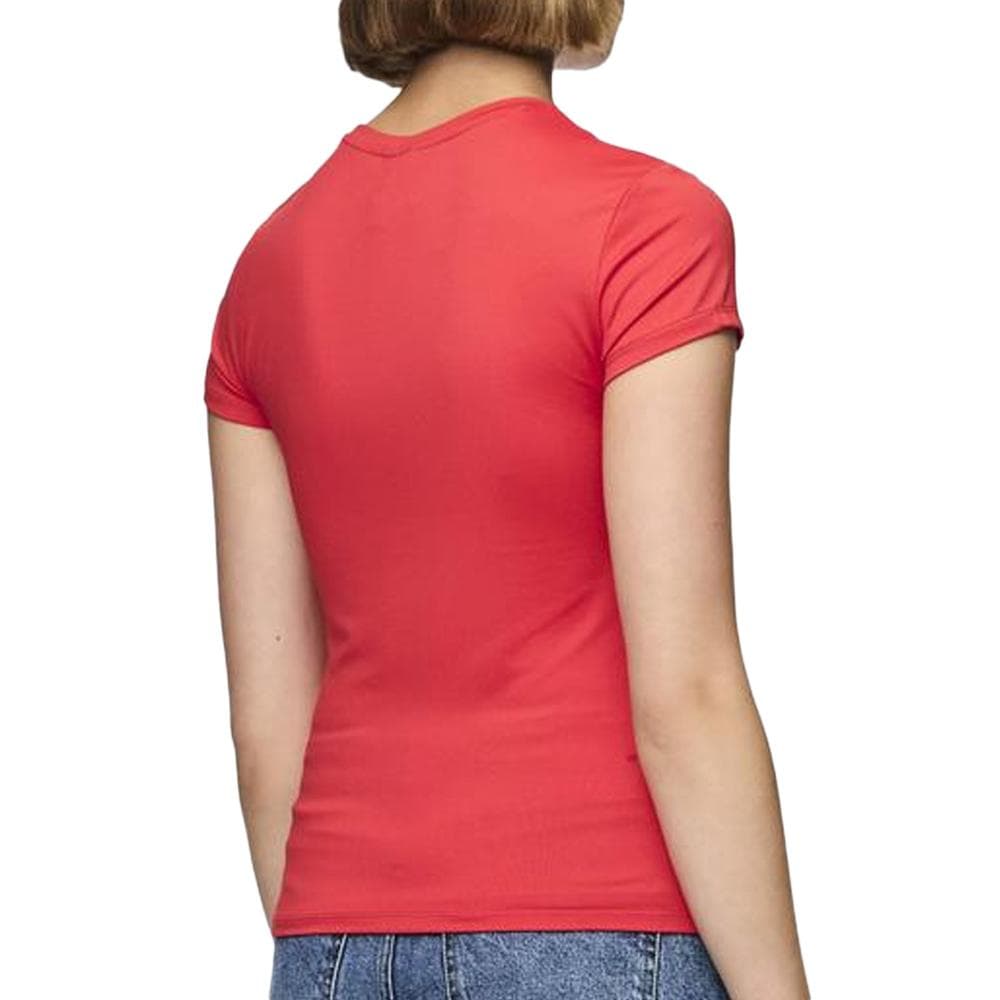 T-Shirt Rouge Femme Pieces Fylla 2