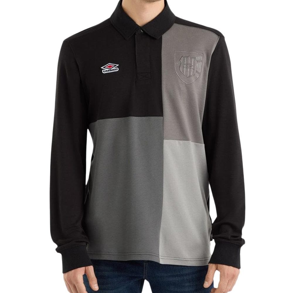 Polo Manches Longues Noir Homme Umbro Rugby Jersey 1