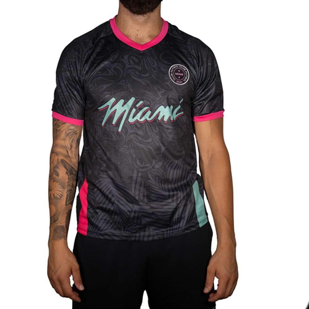 Maillot de Football Noir/Rose Sport Zone Miami 1