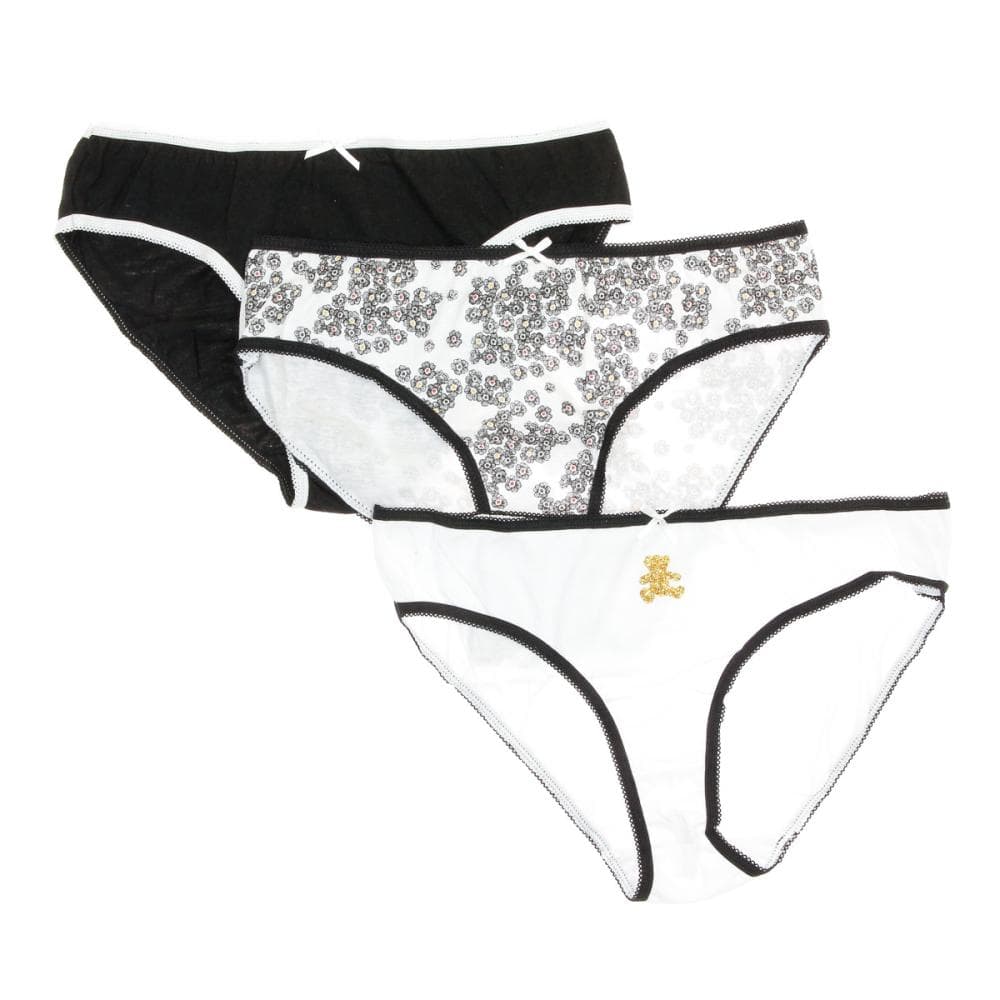 Lot x3 Culottes Noir/Blanche Femme Lulu Castagnette 1