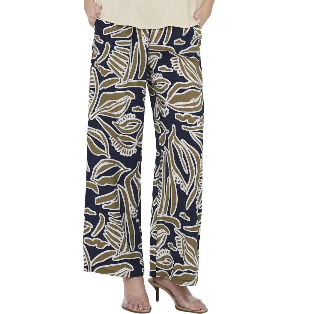 Pantalon Fluide Kaki/Marine Femme JDY Troya 1