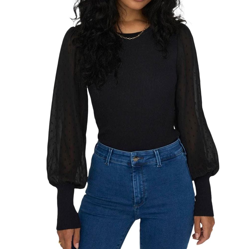 T-Shirt Manches Longues Noir Femme Only Jasmine 1