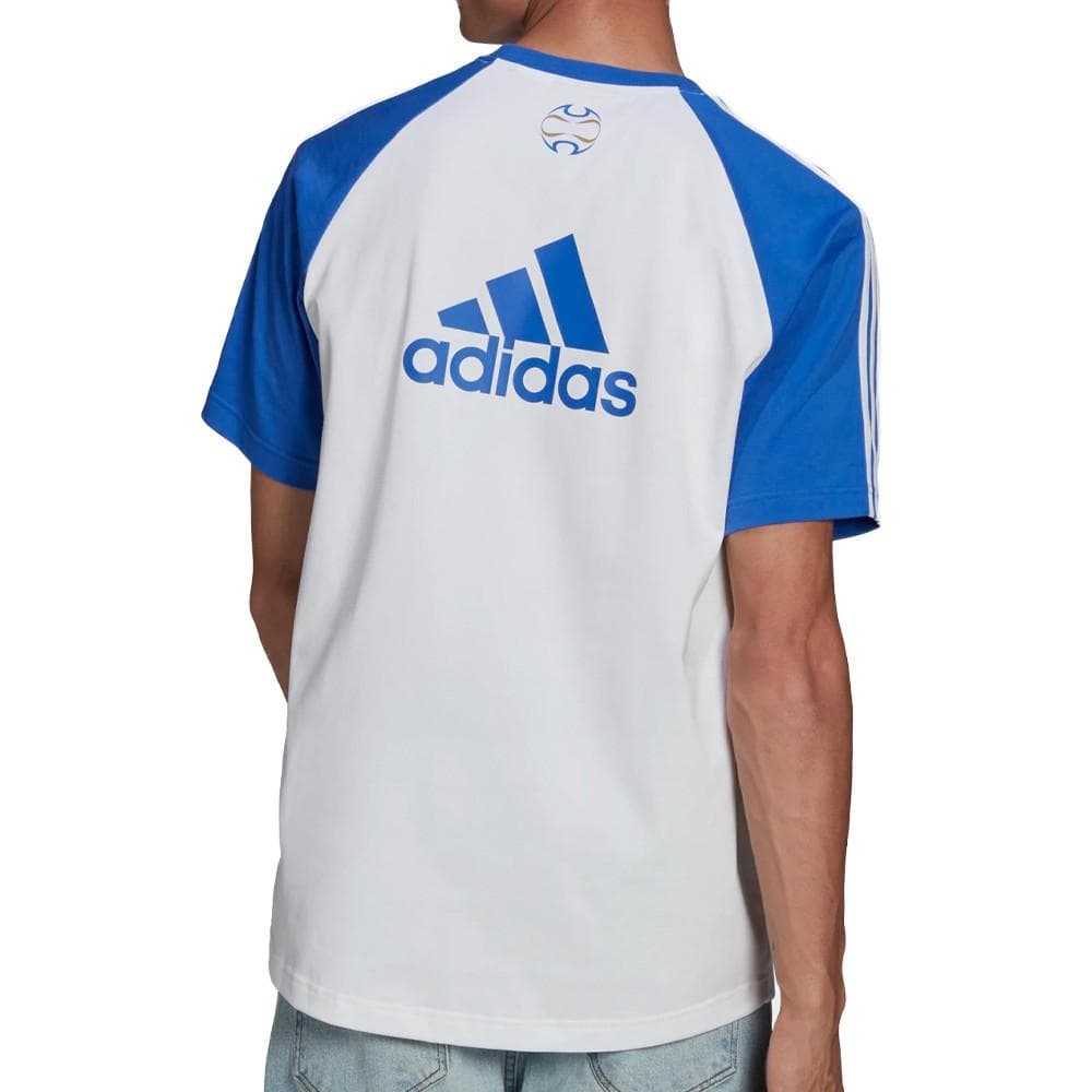 Juventus T-shirt Blanc/Bleu Homme Adidas 2