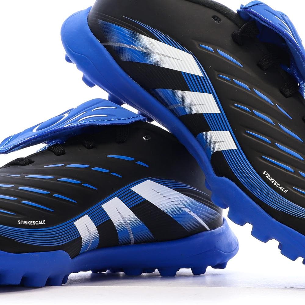 Chaussures de Foot Noir/Bleu Junior Adidas Predator League FT 7